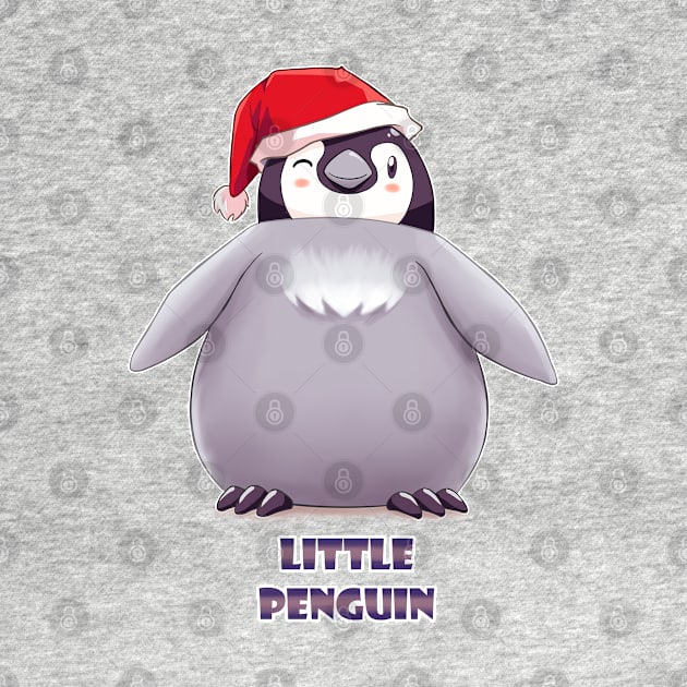 Santa Emperor Penguin Chick (Words) by EdgeKagami